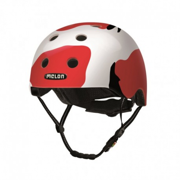 Casque de vélo Urbain - MELON - All Stars Blanc/Rouge